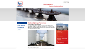 Ik maakte een website voor Argos Terminals