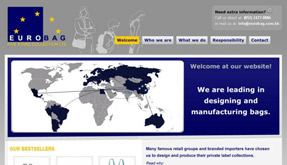 Eurobag website uit 2009