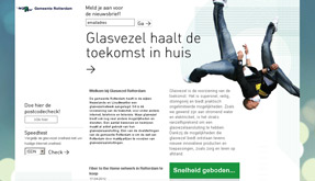 Glasvezel Rotterdam website gemaakt in 2009