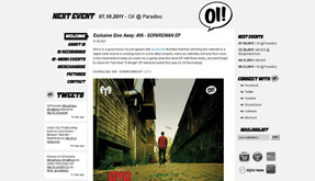 Website voor Oi Recordings