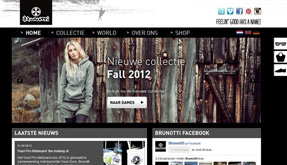 Een website met beleving voor Brunotti uit 2012